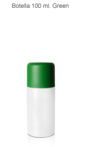 Botella 100 ml. Tapón verde